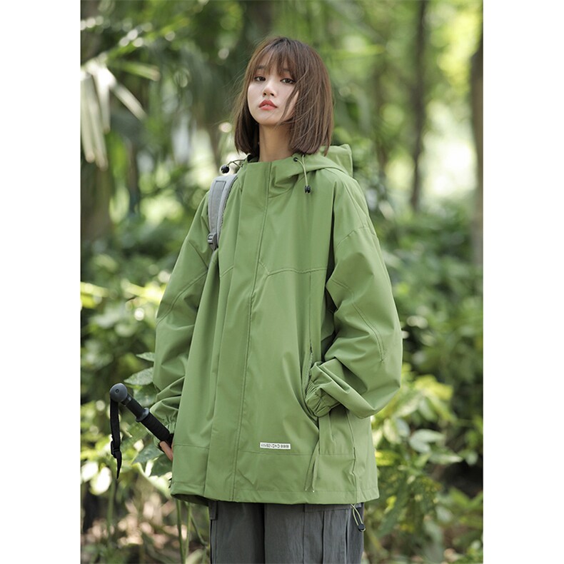 中性风宽松冲锋衣夹克百搭落肩简约上衣外套XZ214-8JK725P78,男装夹克,星座1204-3