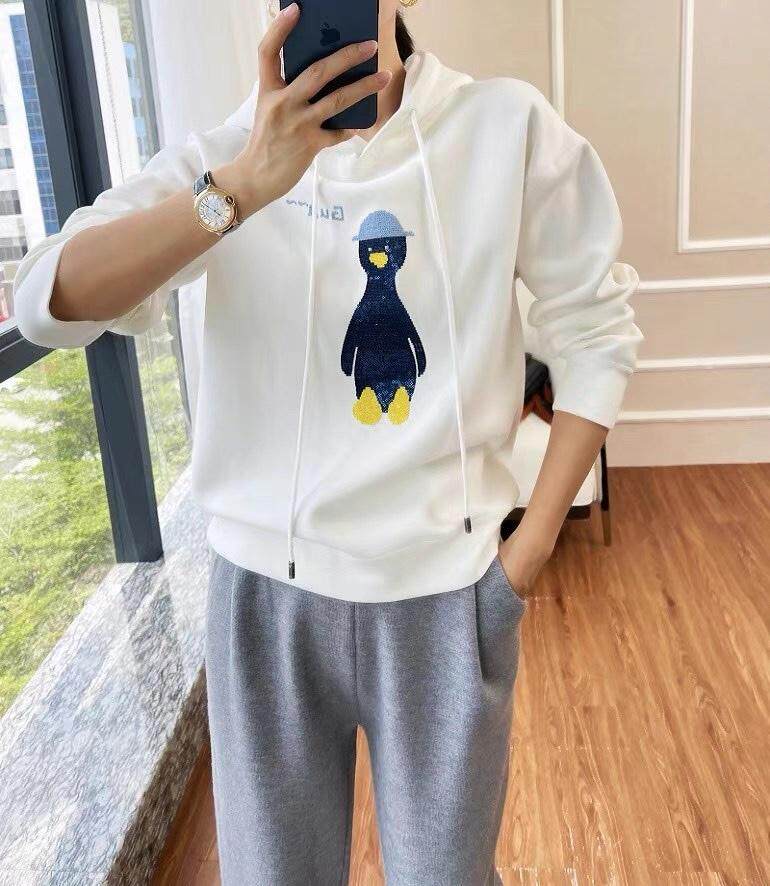 3D立体刺绣空气卫衣，女装卫衣/绒衫，E·贝空间