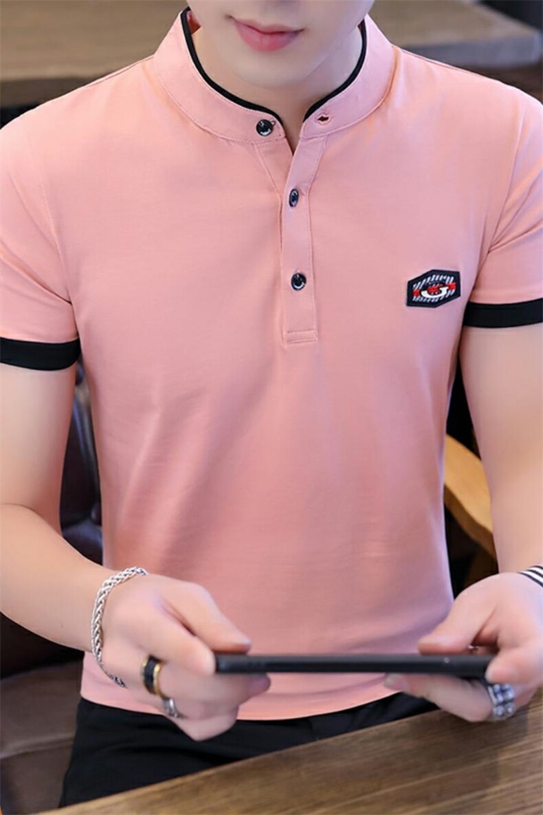 8007-P30丅恤新款夏装半袖男士体恤上衣青年polo衫t恤短袖夏,男装Polo衫,电商D310B