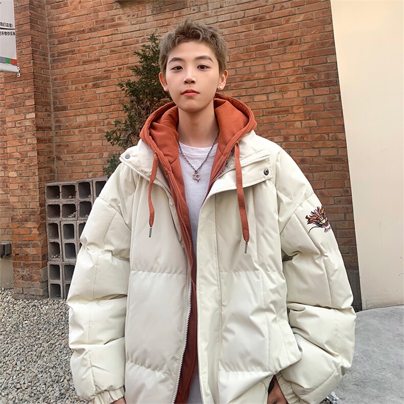 抖音供应现货！三防冬季加厚假两件羽绒棉衣外套棉服BM8825特P98,男装棉衣,电商A486