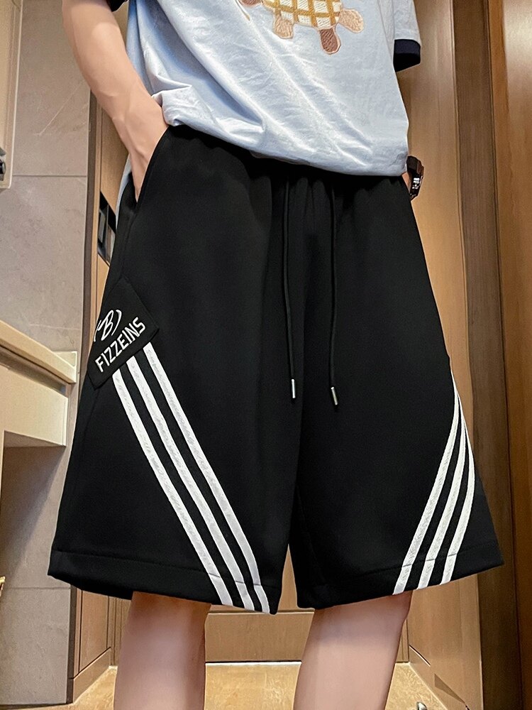 DK127短款男夏季新款外穿休闲宽松透气阔腿裤美式大码篮球运动裤,女装休闲裤,星座304A-1
