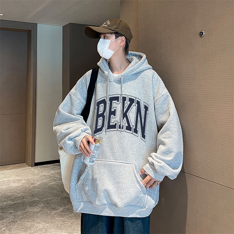 秋季新品重磅华棉男士宽松时尚连帽卫衣XZ310B-W340-P50加绒P60,男装卫衣,星座313B-2