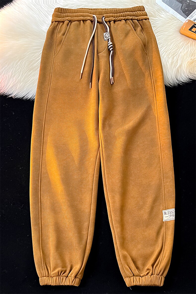 8XL-M春季束脚休闲卫裤男大码痞帅脏脏休闲百搭裤子KZ022特价P40,男装休闲裤,电商B312