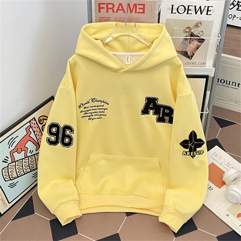 卫衣男连帽春秋季ins港风宽松潮牌字母印花百搭外套WY022-P50，女装短外套，星座308B-2