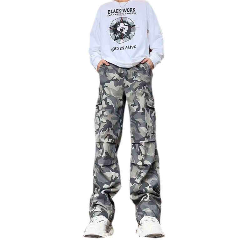 美式ins高街vibe迷彩水洗工装裤货号K2481特P4878,男装工装外套,电商A063