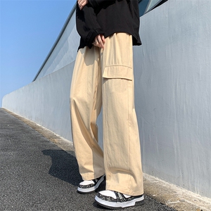 8XL-M 特大码工装裤男长裤时尚潮牌宽松型纯色美式休闲裤K925P60图片