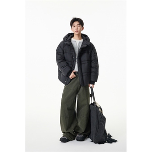 90%绒新标有报告连帽韩版宽松羽绒服上衣Y986/P350  现货图片