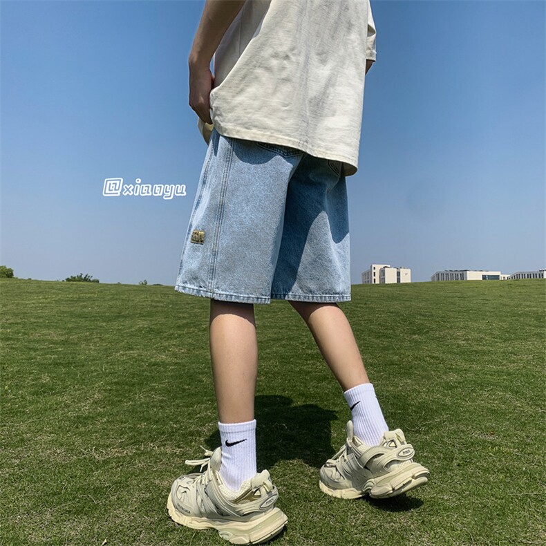 XZ616夏季新款宽松百搭牛仔裤贴标五分裤TY865P45控58,男装牛仔裤,星座512A（原616）