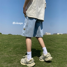 XZ616夏季新款宽松百搭牛仔裤贴标五分裤TY865P45控58，男装牛仔裤，星座512A（原616）