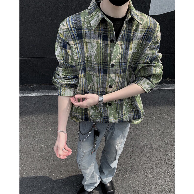 潮牌高街个性衬衫潮流宽松休闲上衣A086-CS2212-特批价30,男装衬衫,电商基地A086