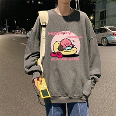 S6313-P28秋季圆领卫衣男大码韩版宽松长袖外套，男装卫衣，电商A040