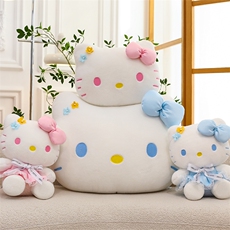 美思尼毛绒玩具 花朵凯特猫抱枕