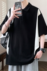 25070-特P60夏季休闲时尚T恤男短袖打底衫青少年翻领短袖polo衫，男装Polo衫，电商D310B