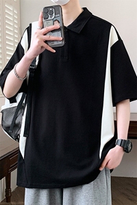 25070-特P60 夏季休闲时尚T恤男短袖打底衫青少年翻领短袖polo衫图片