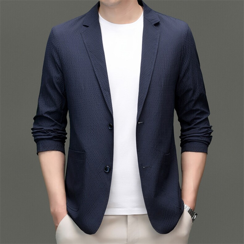 CR25126冰感男士休闲薄款西装主推数据好,男装西服,钱塘207-1