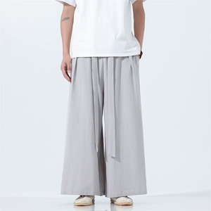 2025 汉服 唐装 宽松阔腿裤 风棉麻阔腿裤 基地A057-K371-P55图片