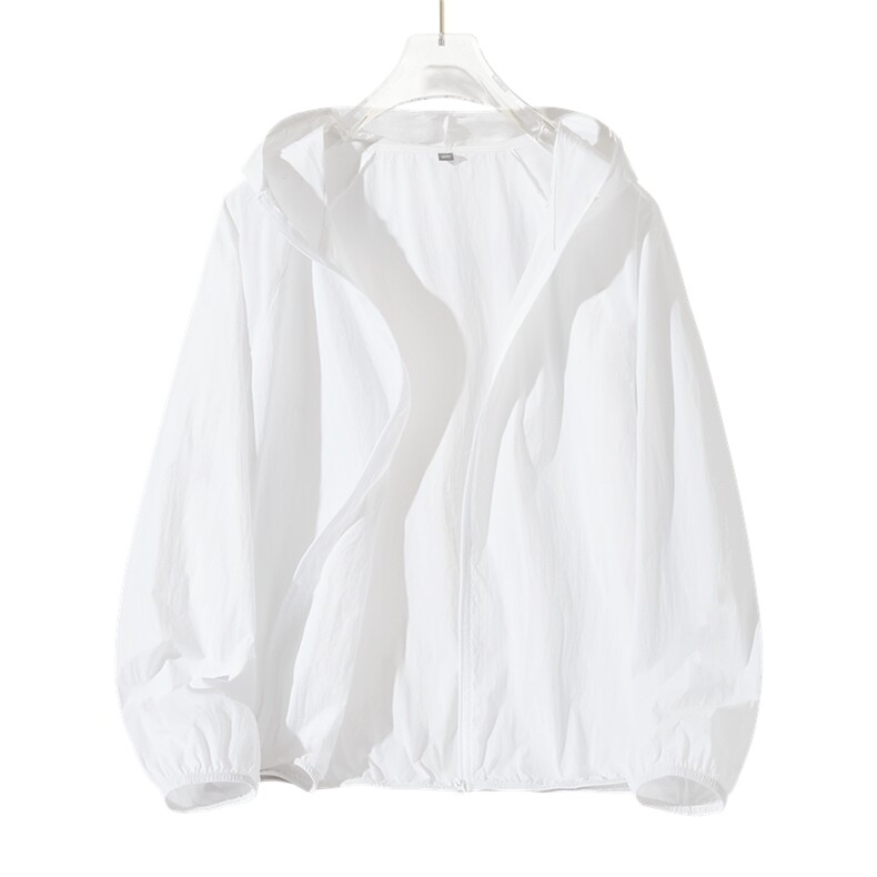 【夏】女款连帽纯色休闲百搭简约防晒服长袖，女装防晒衣，初己品牌服饰全品类供货