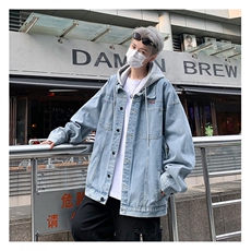 2025夹克男士港风春季潮流男装连帽外套宽松休闲上衣服JK910-P78，男装夹克，星座1103-3