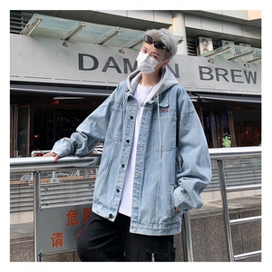2025夹克男士港风春季潮流男装连帽外套宽松休闲上衣服JK910-P78