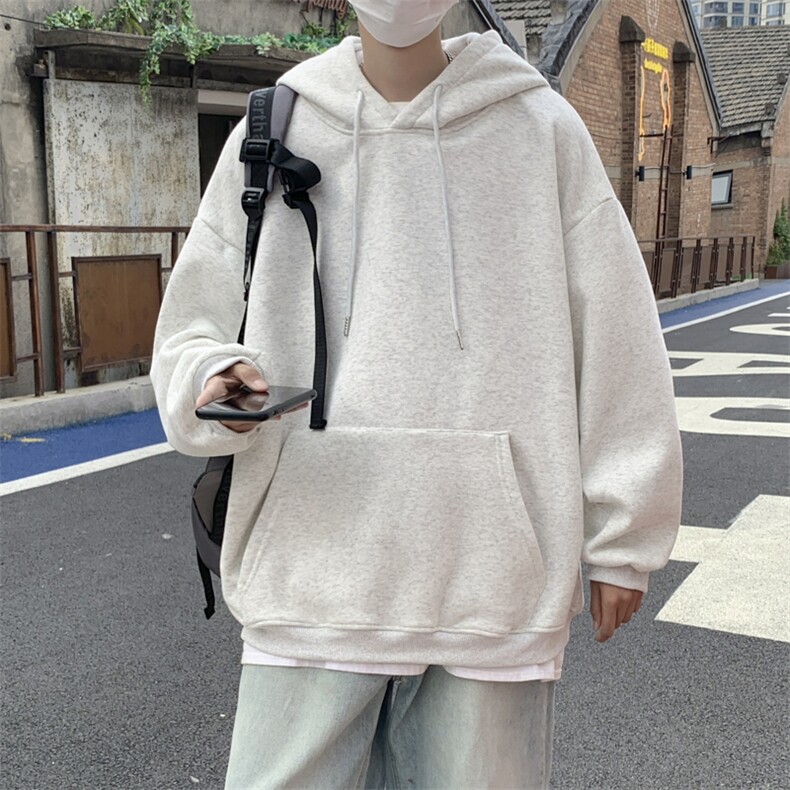 2023春秋季韩版宽松百搭休闲卫衣潮流ins连帽套头上衣 W6034-P25图片