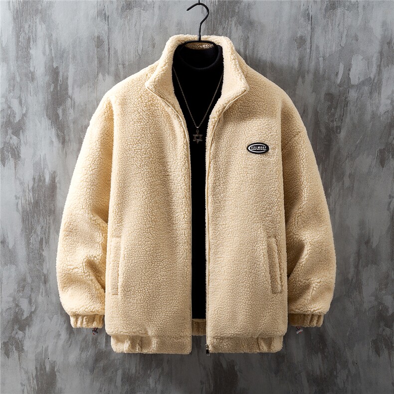 1灰墙挂拍宽松百搭潮流羊羔毛大码M-5XL棉衣外套男8727P105控149，男装棉衣，星座226-2