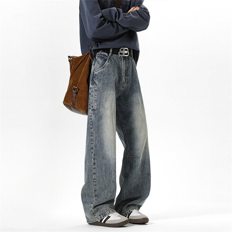 2026春季新款无影墙大码美式水洗牛仔裤M-5XGK25117-特P40，男装牛仔裤，电商A022