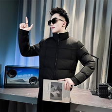 冬季新款男士修身立领棉衣男潮流简约小棉袄棉服外套MY9809-P125，男装棉衣，电商A368