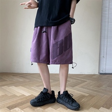 网红短裤男街头风bf嘻哈休闲5分裤韩版潮流印花五分裤子D884-P28，男装休闲裤，星座1008-1