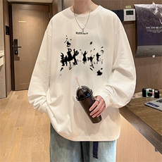 抖音得物供货量大从优可提供视频美式长袖T恤CT842特P25，男装T恤，电商A486-1