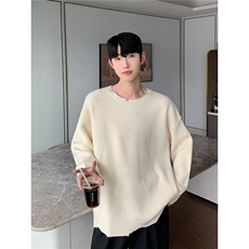 毛衣男潮牌痞帅慵懒宽松内搭针织打底衫MY5011-P65，男装T恤，星座208-5