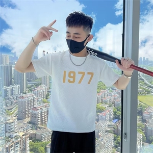 高级感短袖T恤男夏季潮牌痞帅半袖体恤2023薄款夏装上衣 T226图片