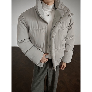 支持二开 冬装加棉加厚立领棉服男女棉衣外套光板面包服 M816-P70图片