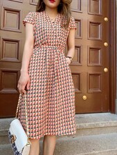 【夏季新款】高档次仿连衣裙，女装连衣裙，梦中秋月