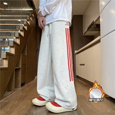 白花灰色加绒
