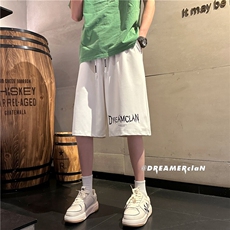 D2008-P33控46抖音潮牌美式篮球裤子大码肥仔高街潮ins七分裤，男装牛仔裤，星座116