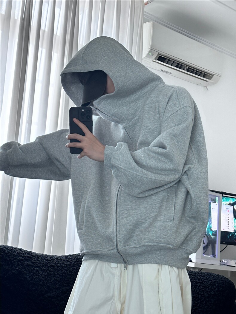XZ809A/DMWY01/P88/控108/加绒P98/控118空气层重磅连帽开衫卫衣,男装卫衣,星座809A(原222-1)