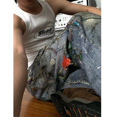 【套图2】903-AK91-特P70【98】S-3XL印花牛仔裤！2，男装牛仔裤，星座903