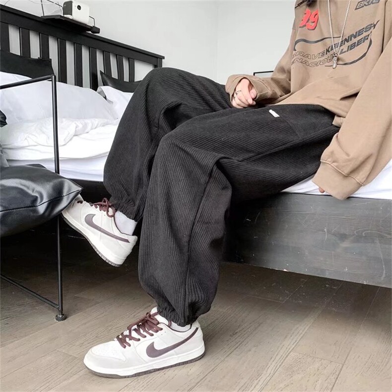 日系工装裤男春秋潮牌休闲阔腿长裤子K7067P33,男装休闲裤,星座1116-2