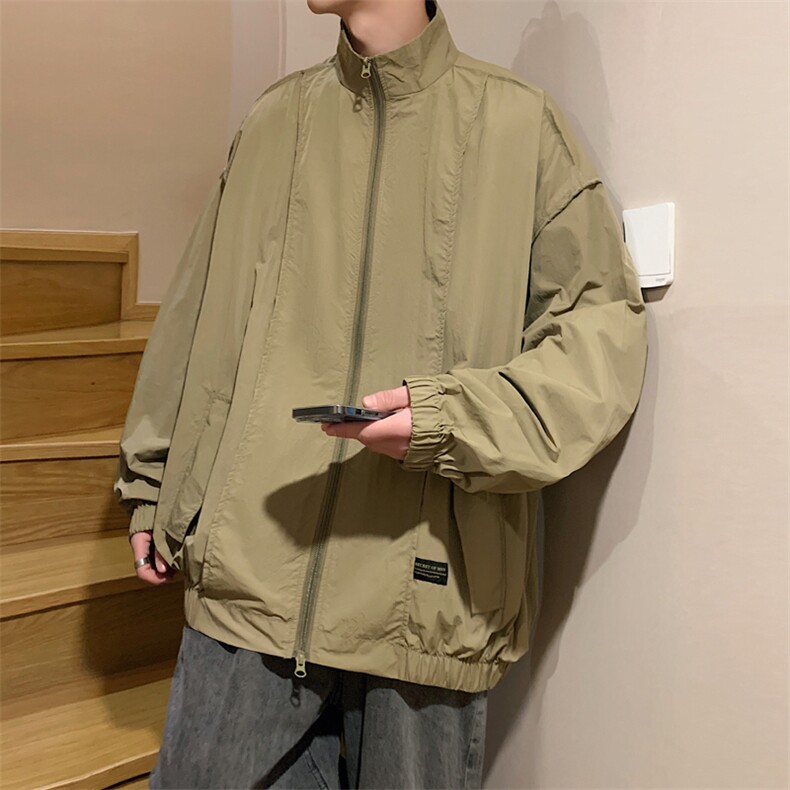 Wt302-P38美式立领宽松防晒服,男装夹克,星座1501-1