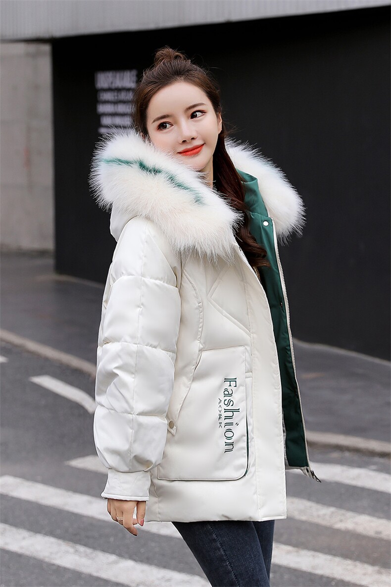 棉衣/棉服2020年冬季舒适长袖女短款加厚拼色保暖时尚简约百搭,女装棉衣/棉服,瑶迪依秀