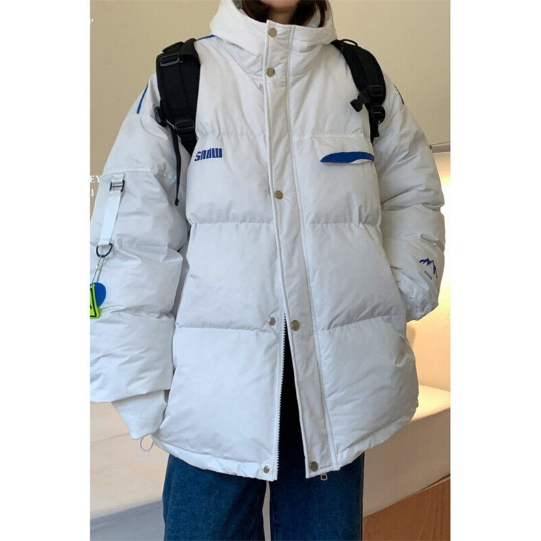 冬季美潮高级感设计感小众连帽棉服男欧美街头外套情侣潮,男装棉衣,星座1013