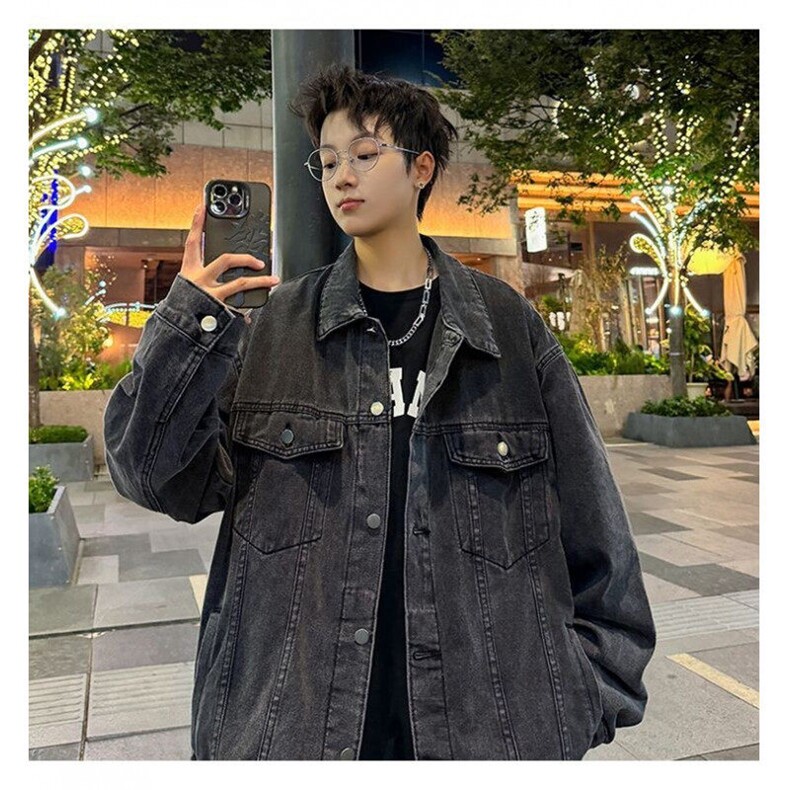 2025年新款美式复古工装牛仔夹克外套M-3XL-WT001-P65图片