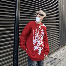 龙年战袍针织衫男韩版提花春季202新款ins毛衣外套MZ372-P55，男装针织衫/毛衣，星座412-3