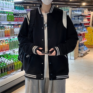 棒球服外套男ins潮牌高级感小众hiphop高街情侣飞行夹克~B314图片