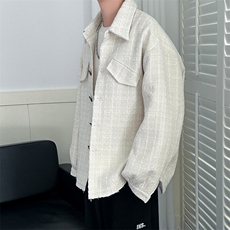 新款现货高品质羊毛呢料外套小香风中长款夹克A351-AJ2507-p110，男装夹克，电商A351