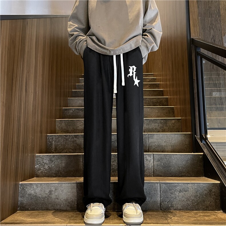 美式高街潮牌休闲裤子男款设计感港风oversize宽松卫裤K7388-P32,男装休闲裤,星座512-3