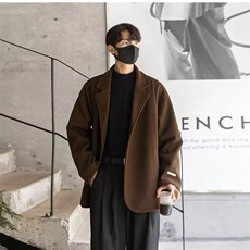 黑色痞帅高级感休闲西装外套男士慵懒风秋季韩版薄款cleanfit西服，男装西服套装，星座506A