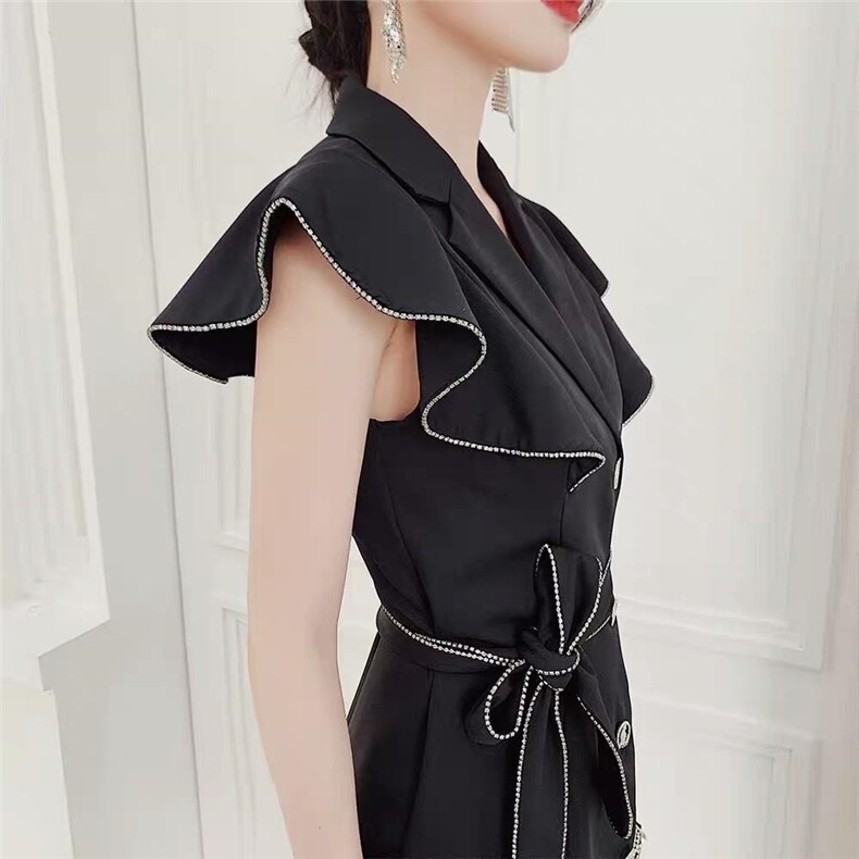 【92098】醋酸包钻气质女人连衣裙，女装连衣裙，迪盛靓点