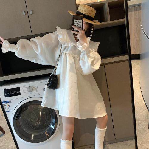 7963翻领蓬蓬裙，女装，XTZ style