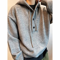 网图连帽毛衣男现货数据款复古套头针织衫秋冬外套-A2254P55，男装针织衫/毛衣，电商B241